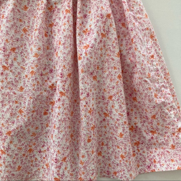 Vintage Girls 4 Floral Smocked Dress Spring Summer Easter Pink - Picture 10 of 11